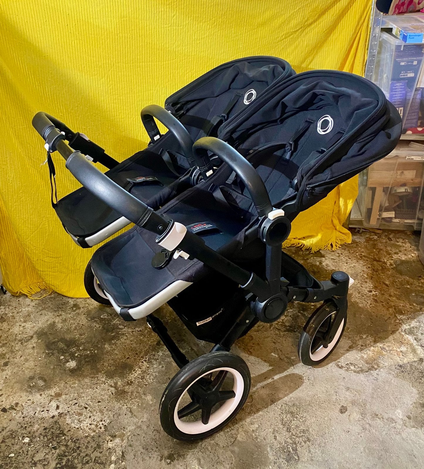 Poussette jumeaux Bugaboo Donkey 2 Twin, Enlèvement, Comme neuf, Maxi-Cosi