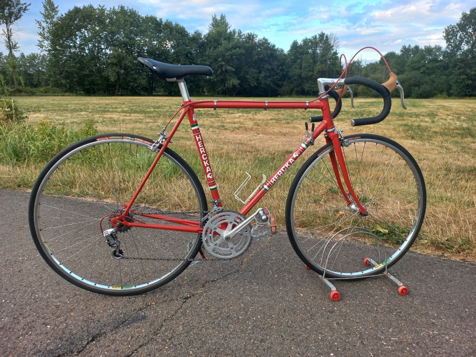 Retro koersfiets Hercka, eind 70ies, volledig rijklaart, Fietsen en Brommers, Ophalen