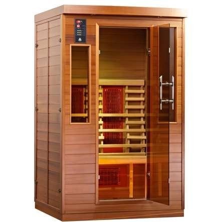 2 Persoons infraroodcabine, Ophalen, Zo goed als nieuw, Infrarood, Complete sauna