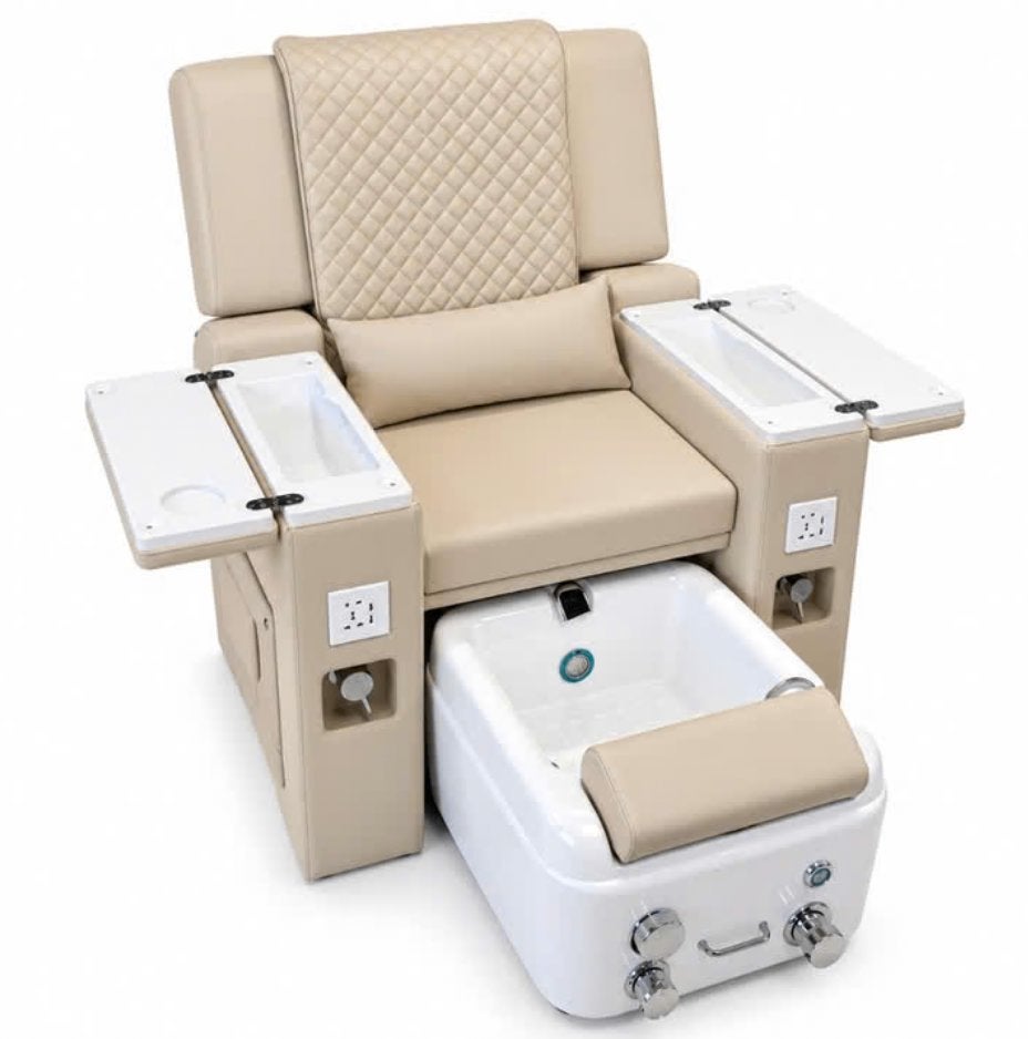 Pedicure Stoel DSS Relaxia Beige nagelstudio massage, Nieuw, Ophalen of Verzenden, Modern, Beige