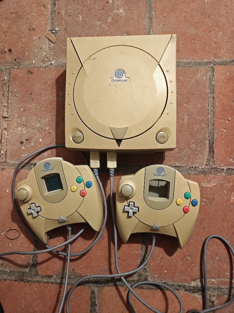 spelconsole, Ophalen, Gebruikt, Met 2 controllers