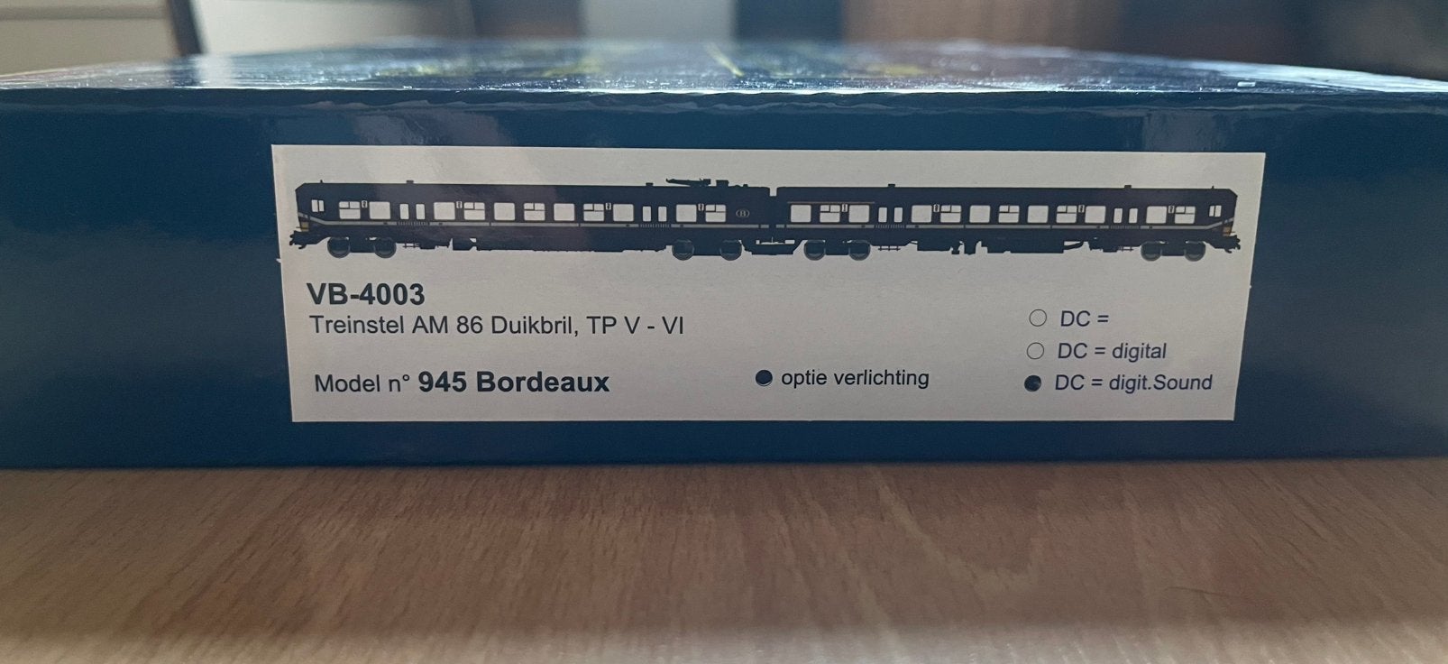 NMBS AM 86 auto nr. 945 Bordeaux Van Biervliet DC, Overige merken, Gelijkstroom, Nieuw, Rails