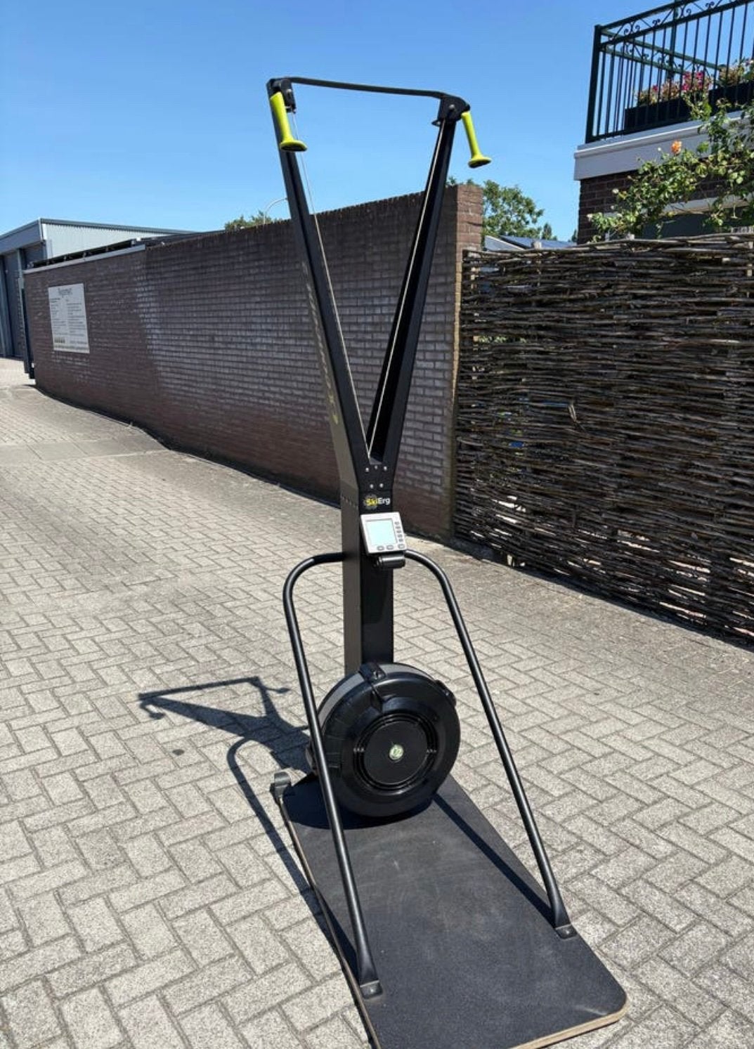 Ski-ergometer Concept 2/PM5 + vloerplaat, Sports & Fitness, Appareils de fitness, Rameur, Comme neuf, Enlèvement, Autres matériaux