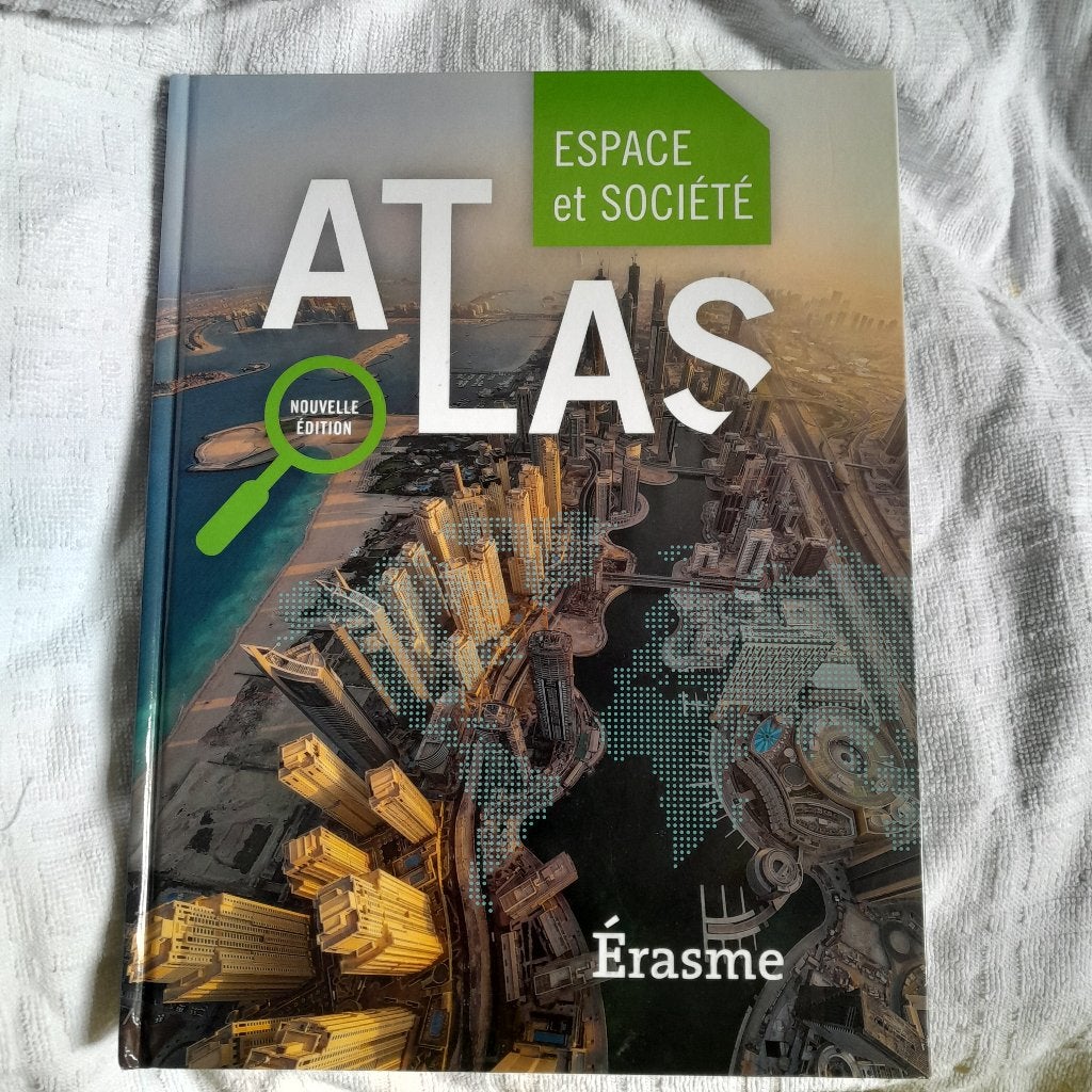 Atlas espace st société  erasme, Livres, Enlèvement ou Envoi, Editions erasme, Comme neuf, Secondaire