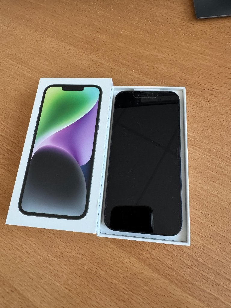 Apple iphone 14 zwart 128gb schadevrij batt. Cond. 85%, Telecommunicatie, 128 GB, Zwart, Ophalen of Verzenden, Zo goed als nieuw