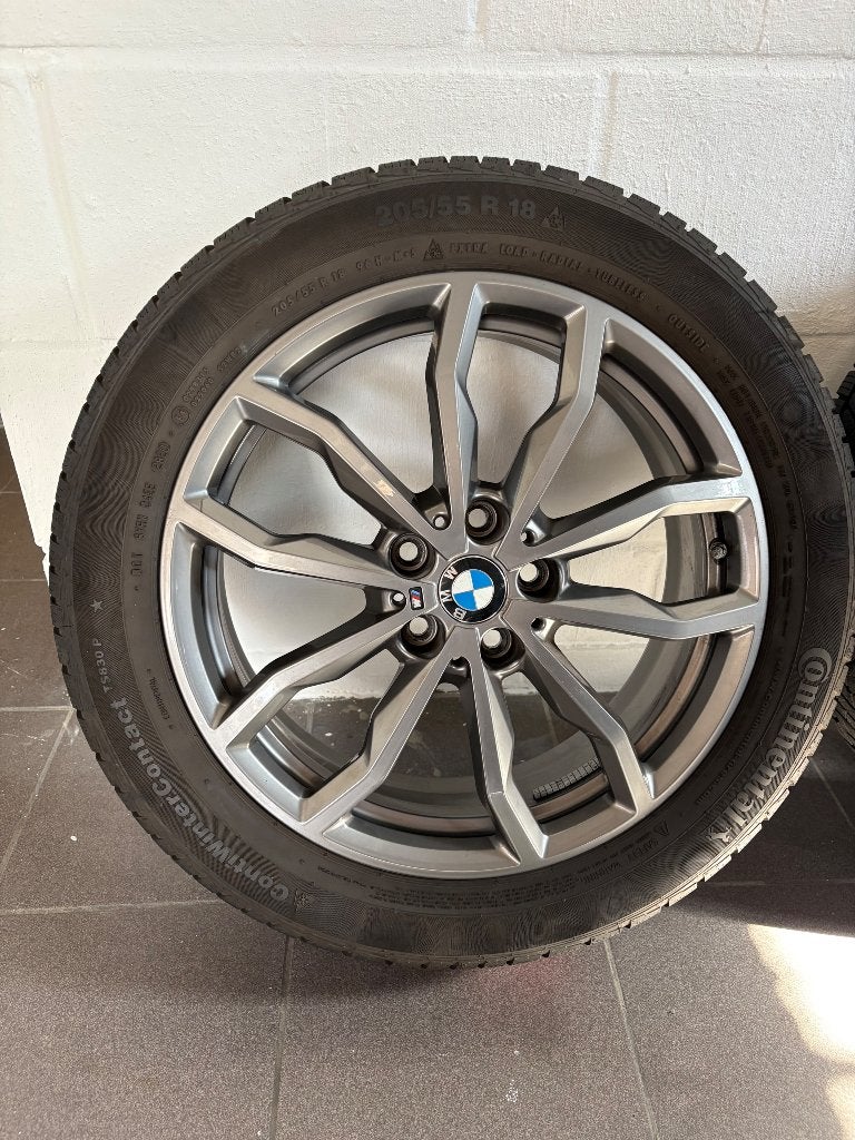 Bmw x1/x2 winterbanden 711m 205/55 r18, Autos : Pièces & Accessoires, Enlèvement, Pneus hiver, Jante(s)