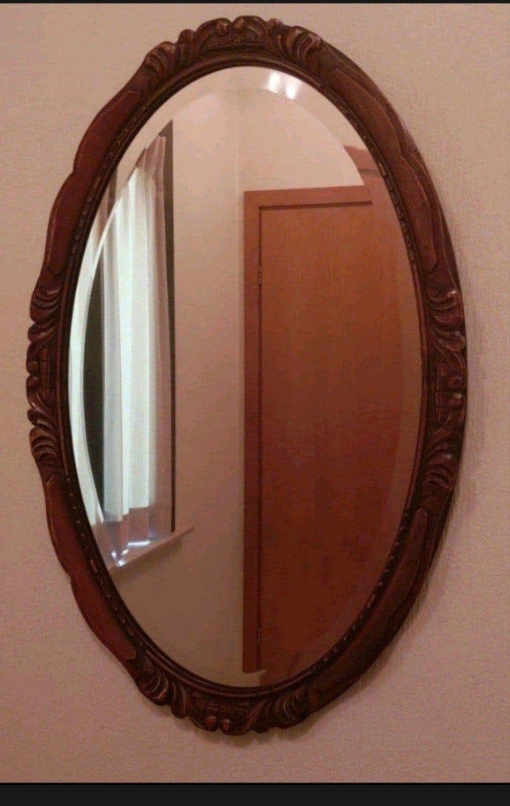 Miroir en chêne, Antiquités & Art, Antiquités | Miroirs, Enlèvement