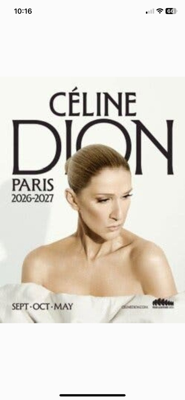 2 tickets Celine Dion Parijs 10 oktober, Tickets en Kaartjes, Twee personen