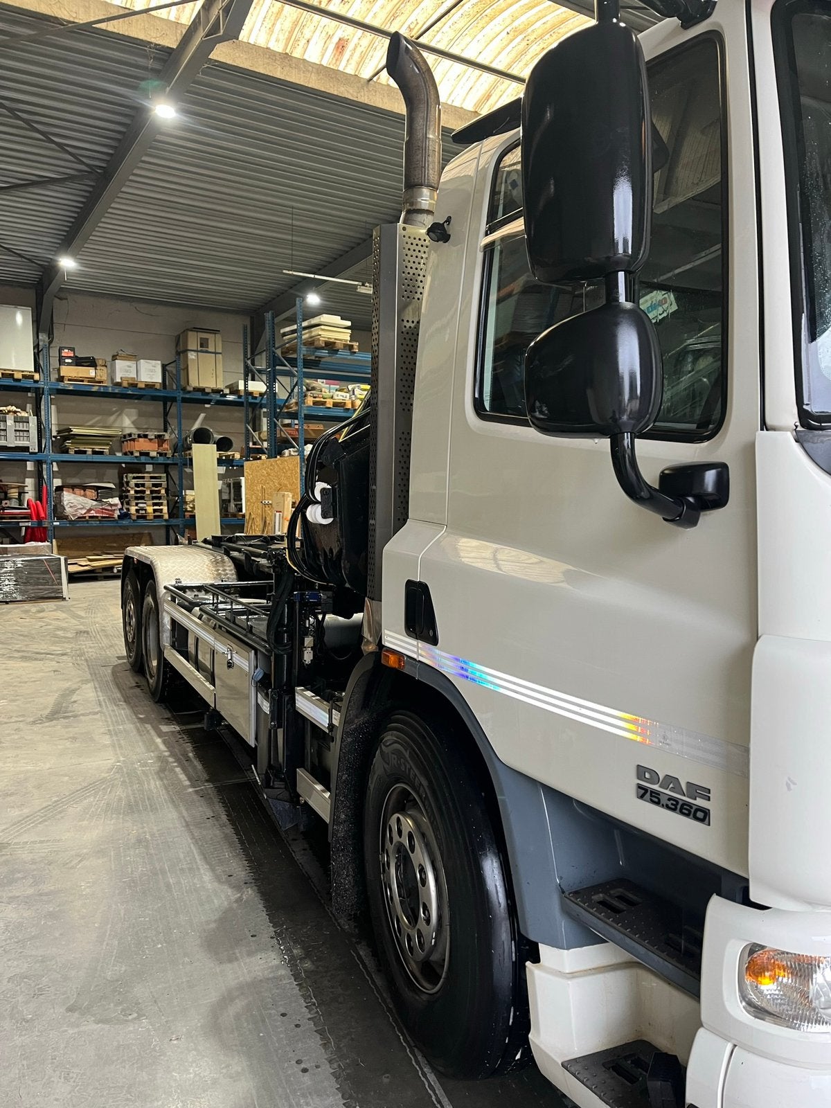 Daf containersysteem + kraan, Achat, Diesel, Automatique, Particulier