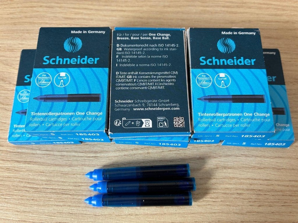 Inktpatronen Schneider, Diversen, Schrijfwaren, Verzenden, Nieuw