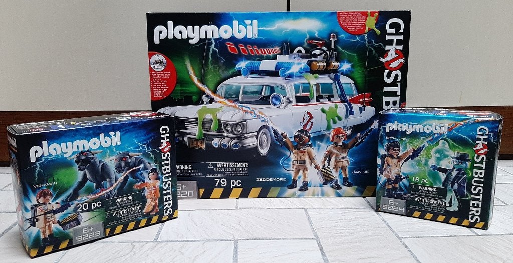 Playmobil Ghostbusters 9220 + 9223 + 9223, Enlèvement ou Envoi, Autres séries, Comme neuf, Kit complet
