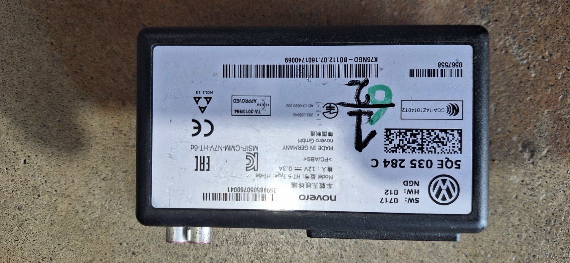 Draadloze Telefoon lader Module VW Golf 7 Passat Audi 5QE035, -, Utilisé, -, -