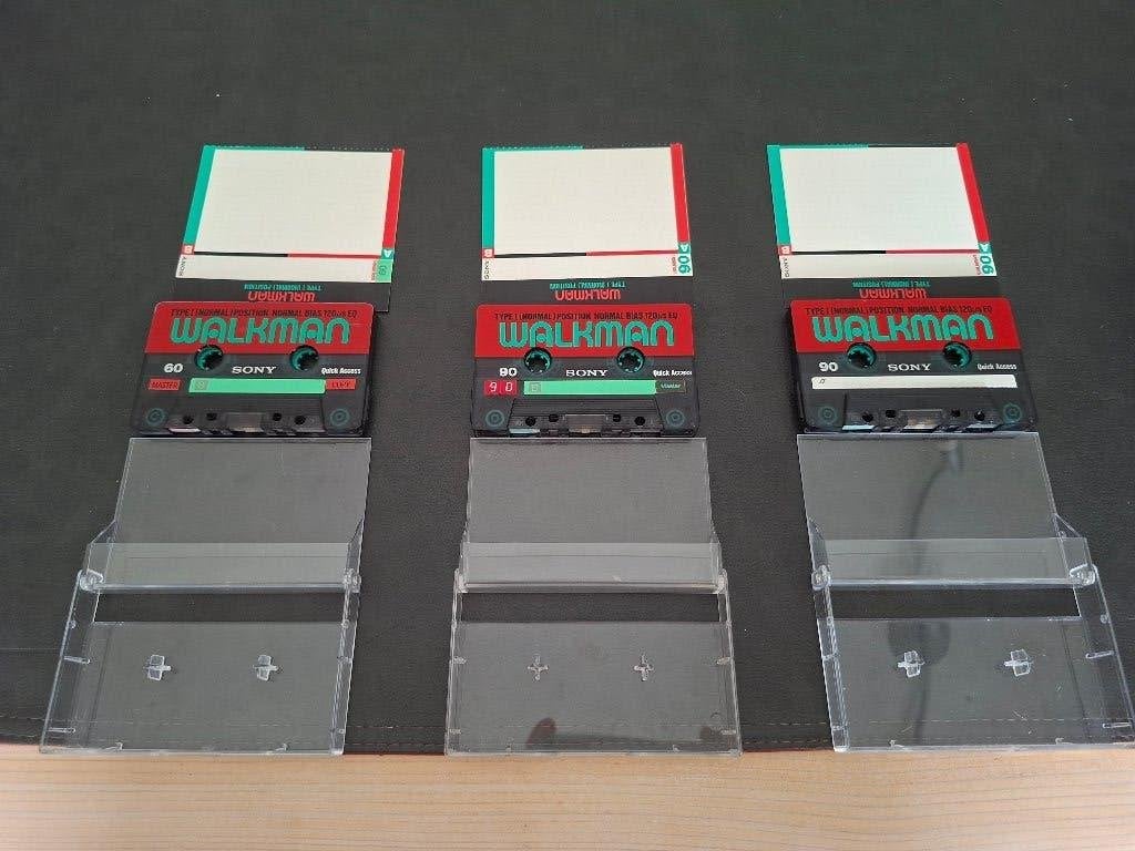 Lot de 3 cassettes SONY WALKMAN (objet de collection), Enlèvement ou Envoi, Utilisé, 2 à 25 cassettes audio, Originale