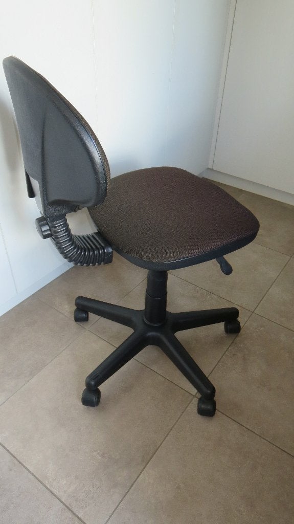 Bureaustoel, Ophalen, Gebruikt, Bruin, Bureaustoel