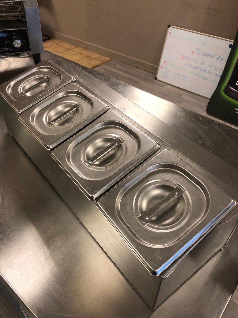 Professionele Saladet Tafelmodel, Ophalen, Gebruikt