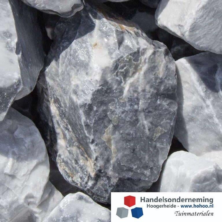 Icy blue breuksteen rotsen schanskorf wit grijs blauw deco, Tuin en Terras, Verzenden, Nieuw, Multi, Kei