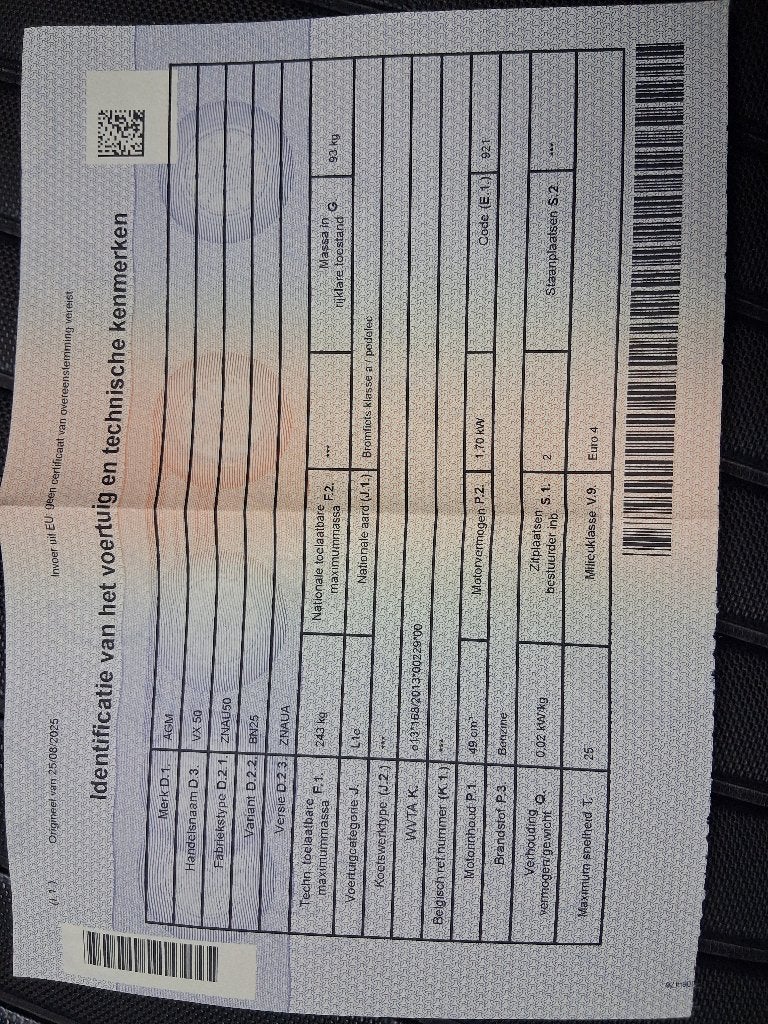 Scooter klasse a, Autres modèles, Enlèvement, Utilisé, Classe A (25 km/h)