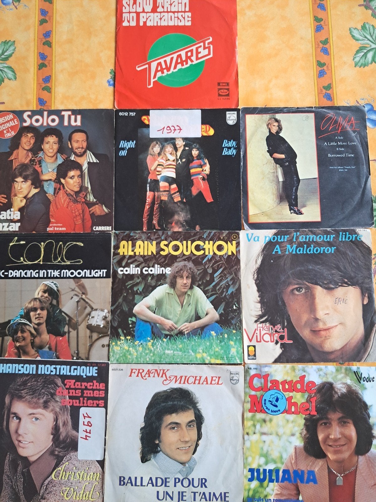 10 singles (45-t platen)- krasvrij, Ophalen