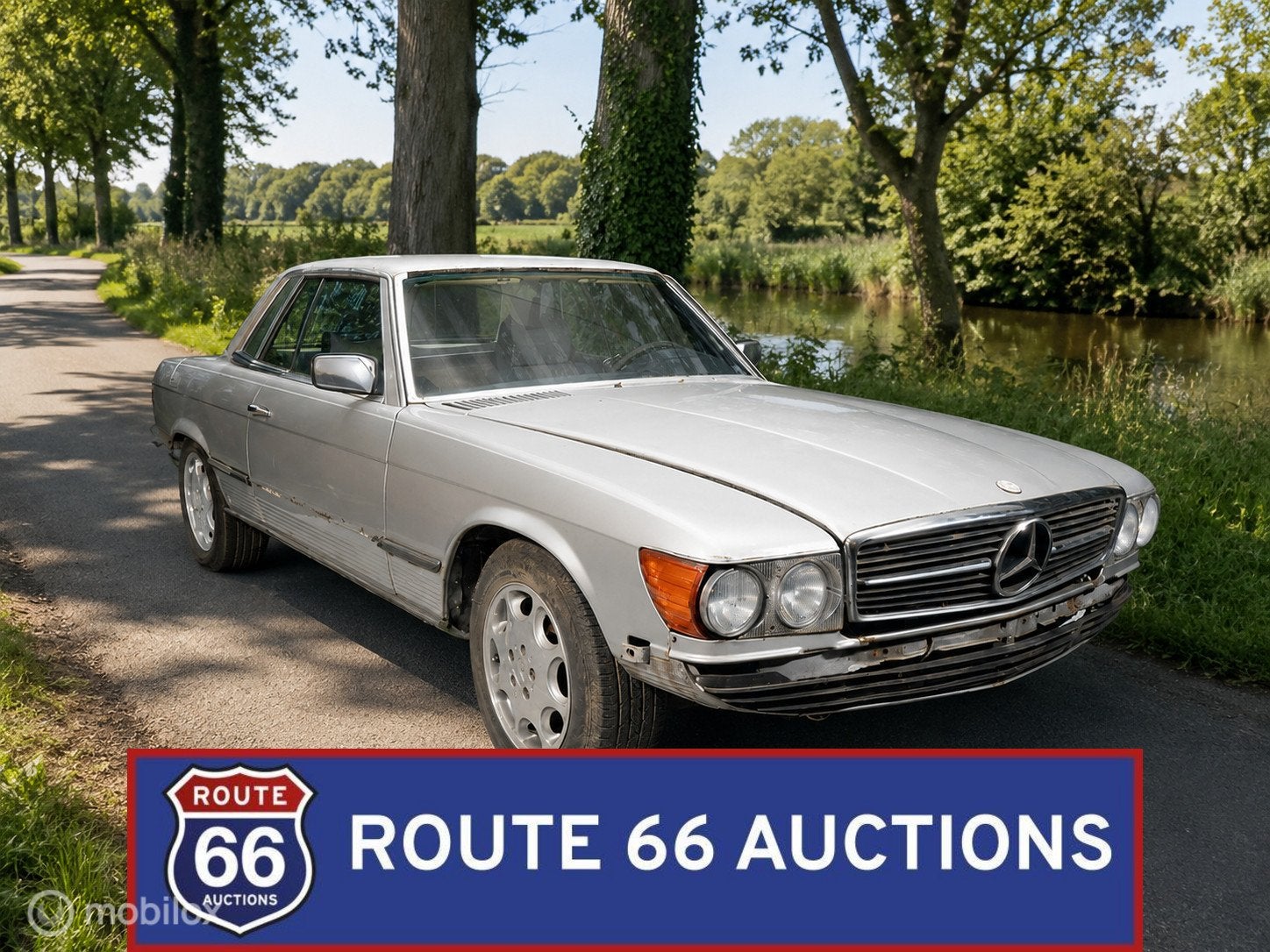 Mercedes-Benz 280 SLC | 1978 | Route 66 Auctions, Autos, Oldtimers & Ancêtres, Achat, Entreprise, Boîte manuelle, Autre carrosserie