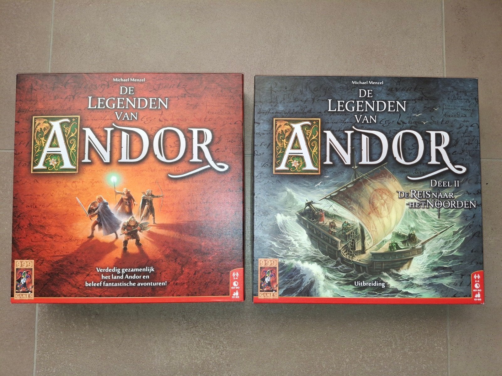 de legenden van Andor deel I en deel II met uitbreidingen, Een of twee spelers, Ophalen of Verzenden, Zo goed als nieuw, 999 games