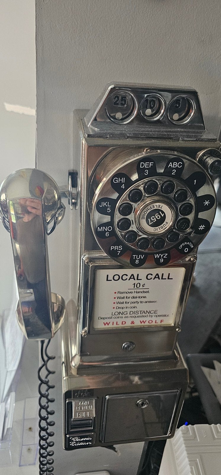 retro (werkende) telefoon met kabel, Telecommunicatie, Vaste telefoons | Niet Draadloos, Ophalen