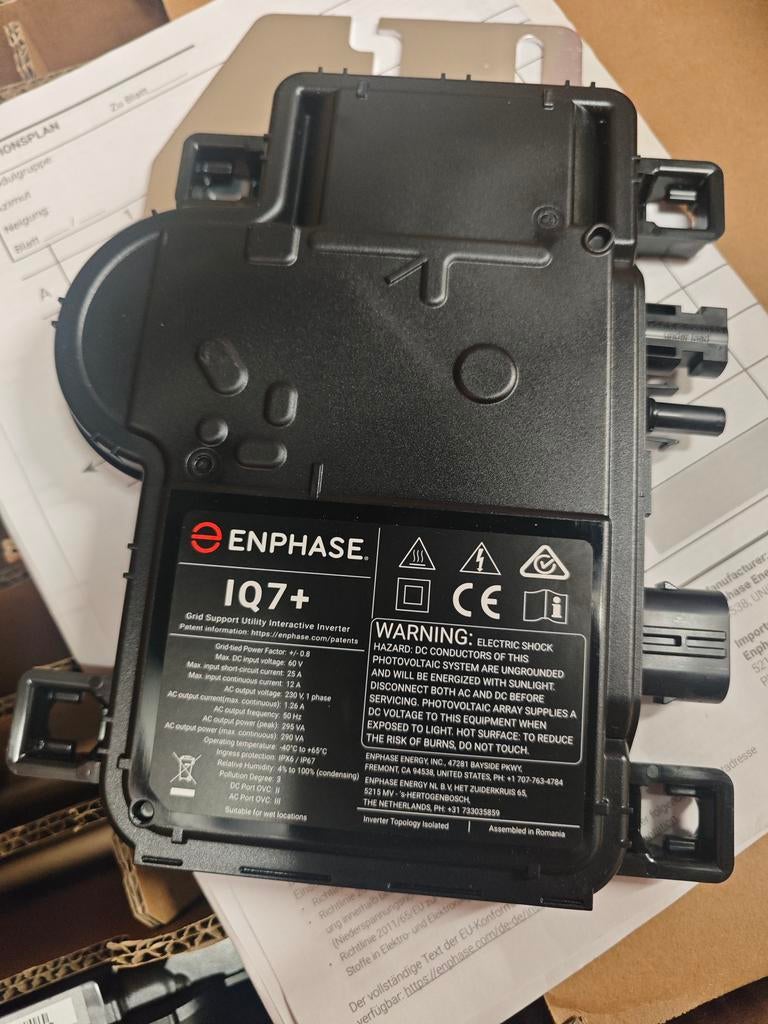 6x Enphase IQ7+ nooit gebruikt, Doe-het-zelf en Bouw, Zonnepanelen en Toebehoren, Ophalen of Verzenden, Nieuw, 200 wattpiek of meer
