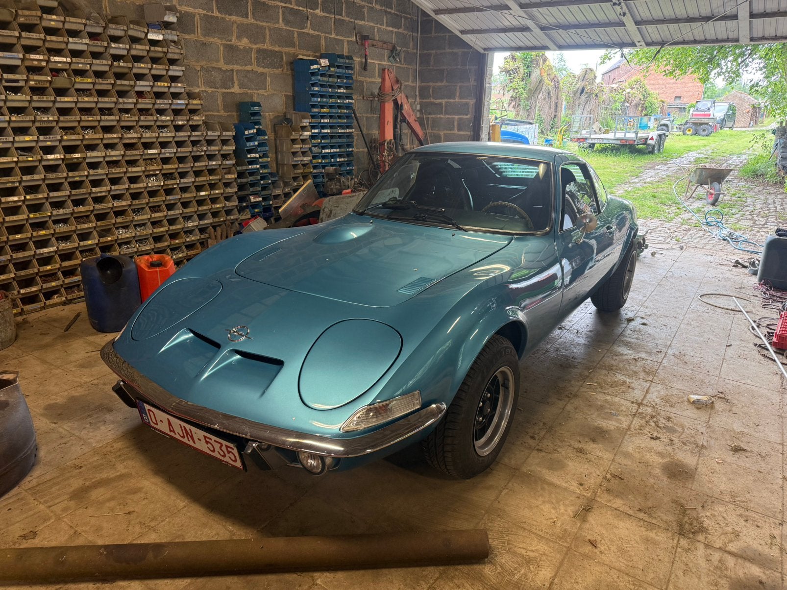 Opel gt 1972, Auto's, 100 kW, Zwart, 4 cilinders, Blauw