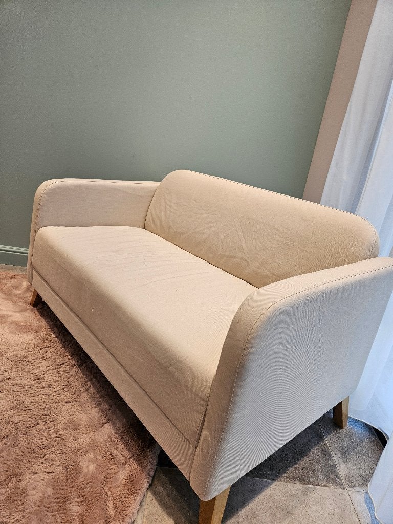 KEA PÄRUP 2-zitsbank – beige, 75 à 100 cm, Enlèvement, Utilisé, Deux personnes