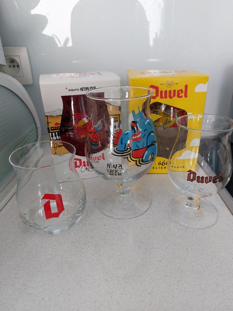 Duvel bierglazen, Ophalen, Nieuw, Glas of Glazen, Duvel
