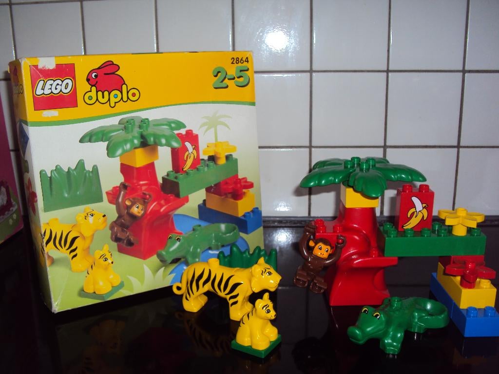 Lego duplo 2864, dierentuin met wilde dieren*Volledig*, Ophalen of Verzenden, Complete set, Duplo