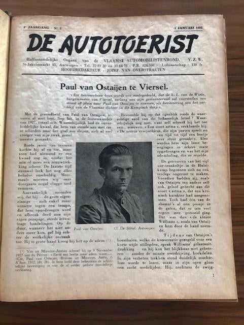 VTB _ VAB  De Autotoerist 1955 ingebonden, Ophalen of Verzenden
