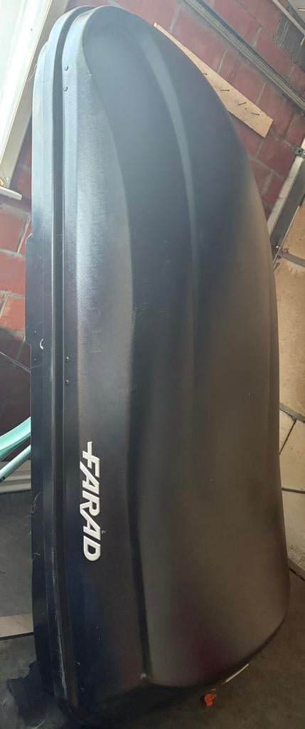 Coffre de toit FARAD 680L (N7) + Barres Thule - ÉTAT NEUF, Auto diversen, Dakkoffers, Ophalen, Zo goed als nieuw