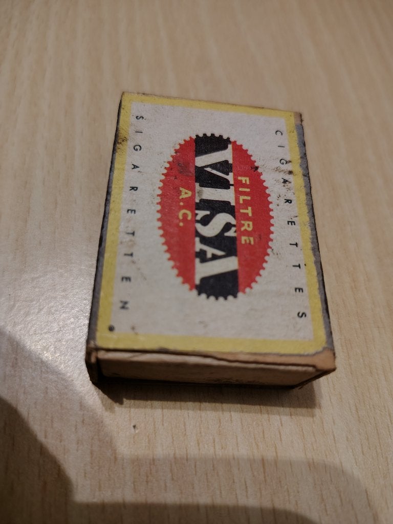 houten luciferdoosje, Hobby en Vrije tijd, Ophalen of Verzenden, Gebruikt