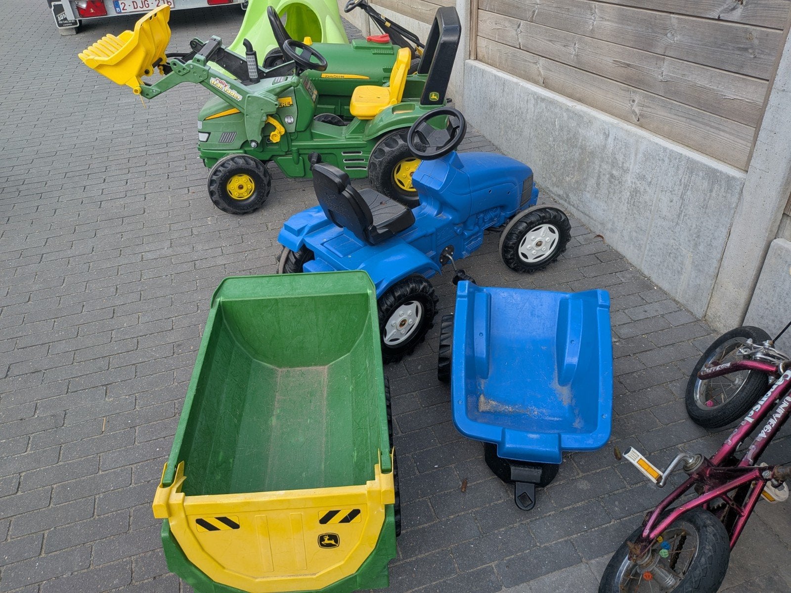 rolly toys, Ophalen