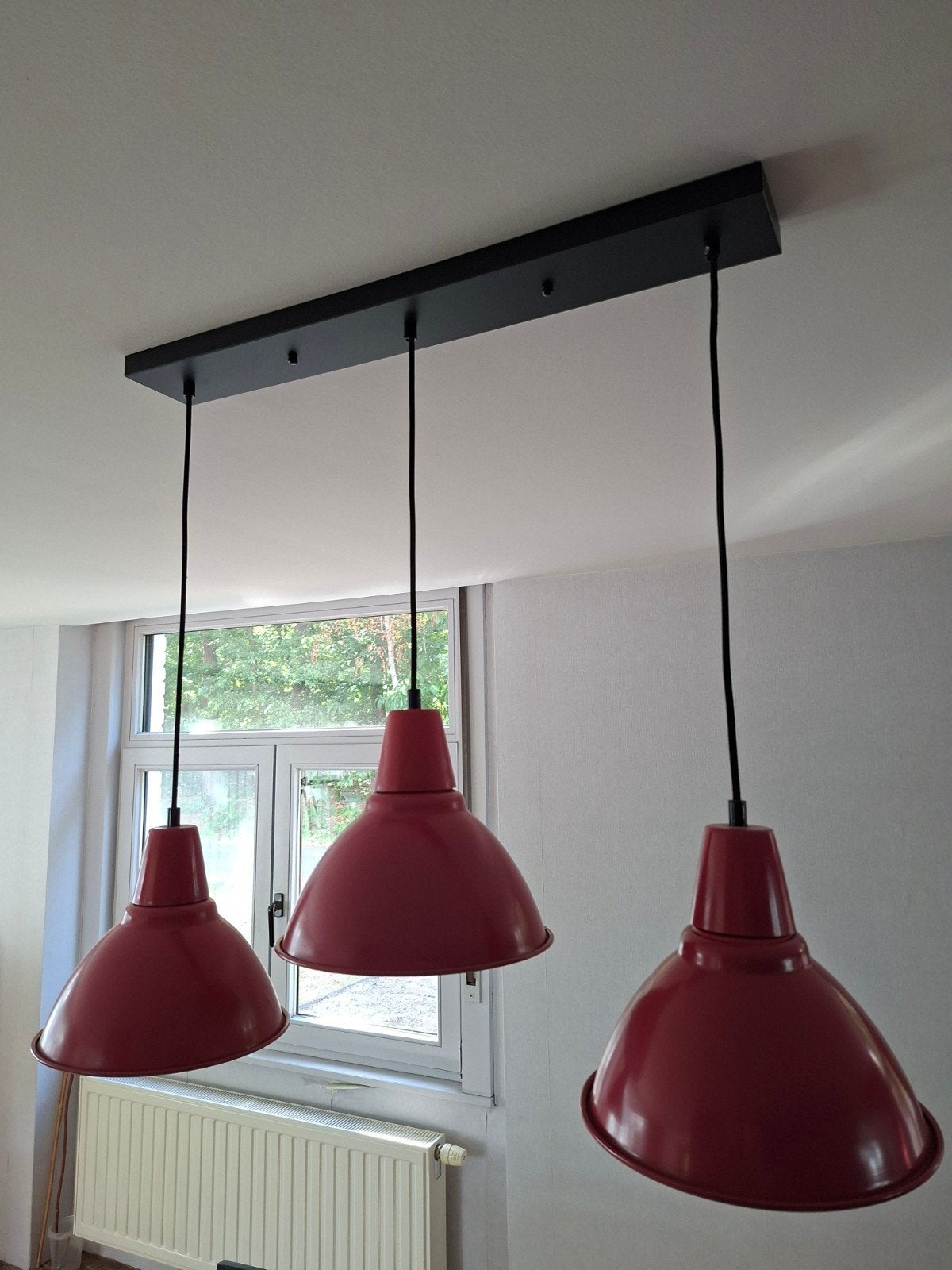 hanglamp 3xe27, Ophalen, Zo goed als nieuw, Metaal, E27 (groot)