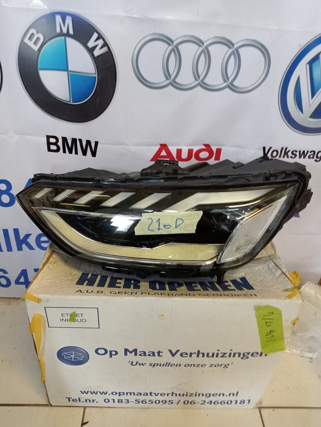 Audi A4 8W0941033D Koplamp links, Gebruikt, -, -, -