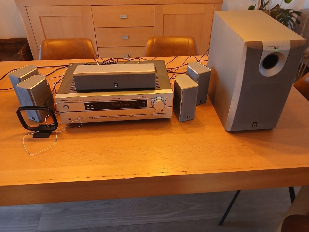 Yamaha 5.1 Home Cinema Set – Compleet & Werkend, TV, Hi-fi & Vidéo, Ensembles home-cinéma, Utilisé, Système 5.1, Enlèvement