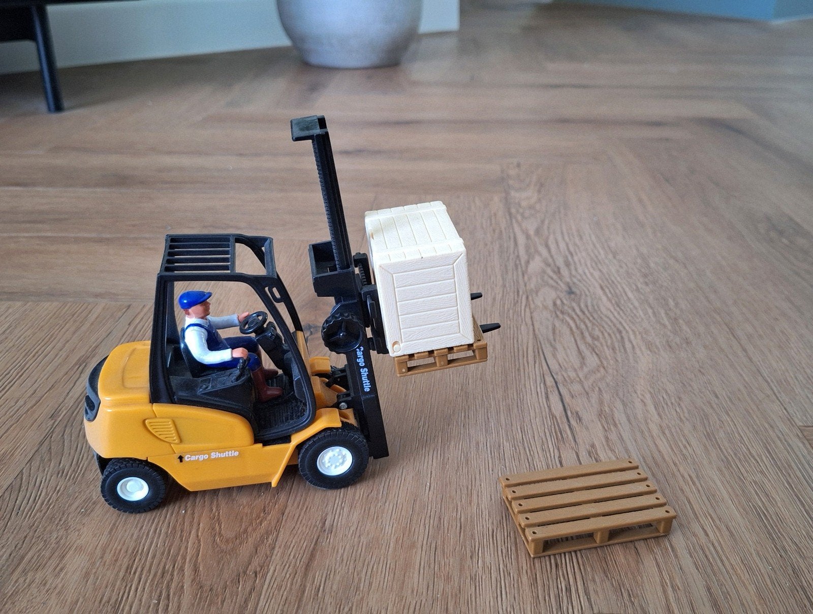 speelgoed heftruck verstelbaar, Kinderen en Baby's, Ophalen of Verzenden, Zo goed als nieuw