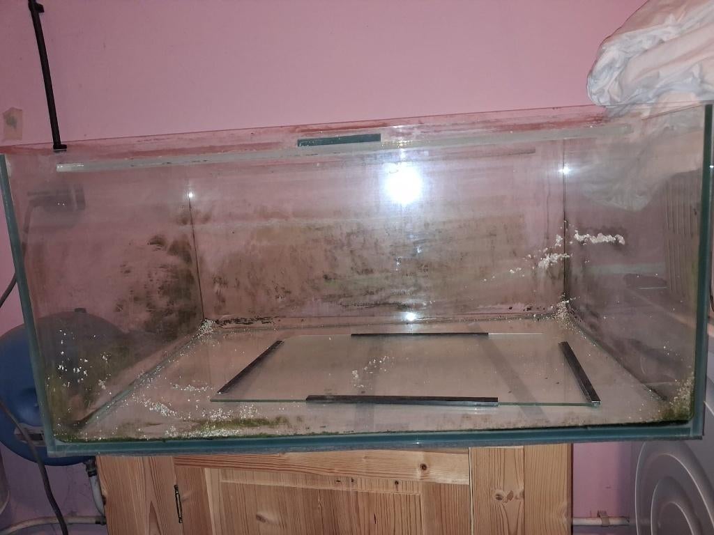 Aquarium.  Bac nu en verre 8mm. 72Lx53lx35h cm, Animaux & Accessoires, Enlèvement, Utilisé, Aquarium vide, Autres marques
