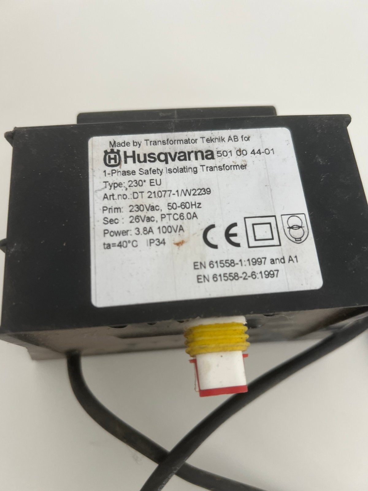 Nieuwe transfo Husqvarna robotmaaier, Ophalen of Verzenden, Nieuw