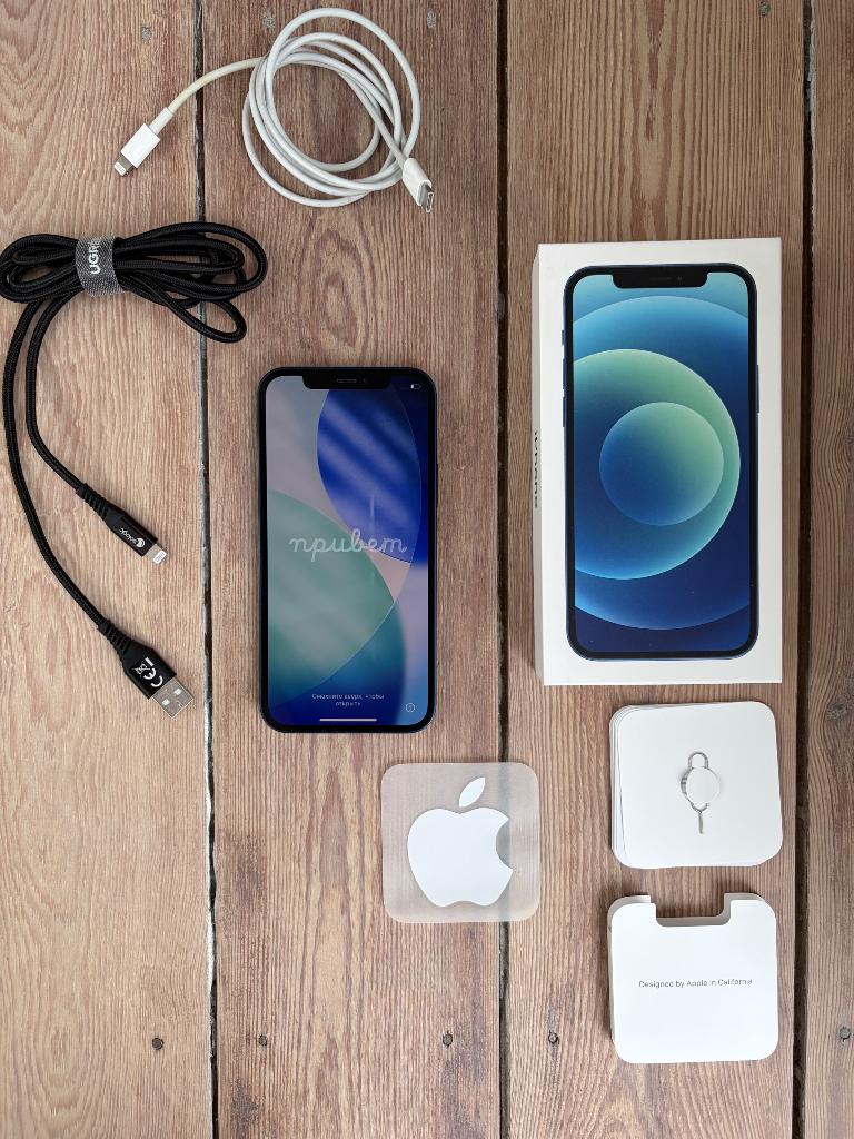 iPhone Apple 12 (128 GB), Telecommunicatie, Mobiele telefoons | Apple iPhone, Zo goed als nieuw, 128 GB, Zonder abonnement, Zonder simlock