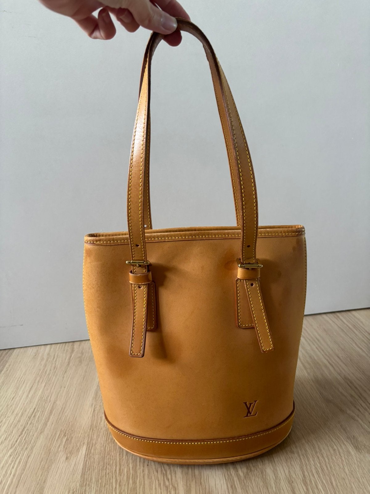 Louis Vuitton Bucket met certificaat, Ophalen of Verzenden, Zo goed als nieuw