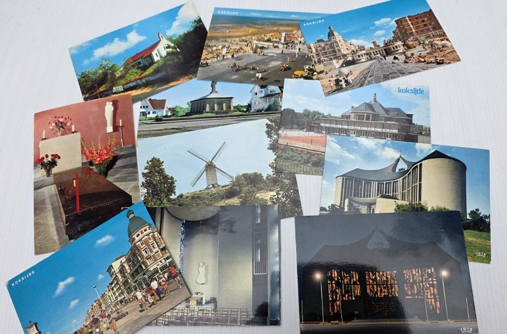 11 oude postkaarten Koksijde+7 Duinenabdij Koksijde, Verzamelen, Postkaarten | België, Ophalen of Verzenden, 1960 tot 1980, Ongelopen