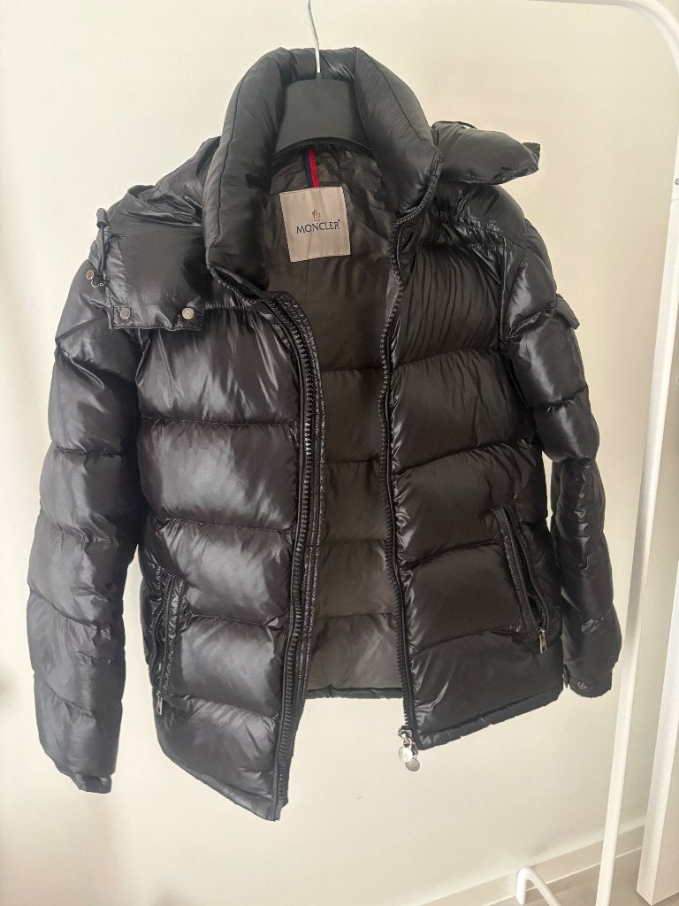 Moncler winterjas, Kleding | Heren, Moncler, Zwart, Ophalen of Verzenden, Zo goed als nieuw