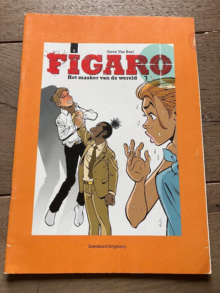 Figaro - 1 - Het masker van de wereld, Eén stripboek, Ophalen of Verzenden, Gelezen