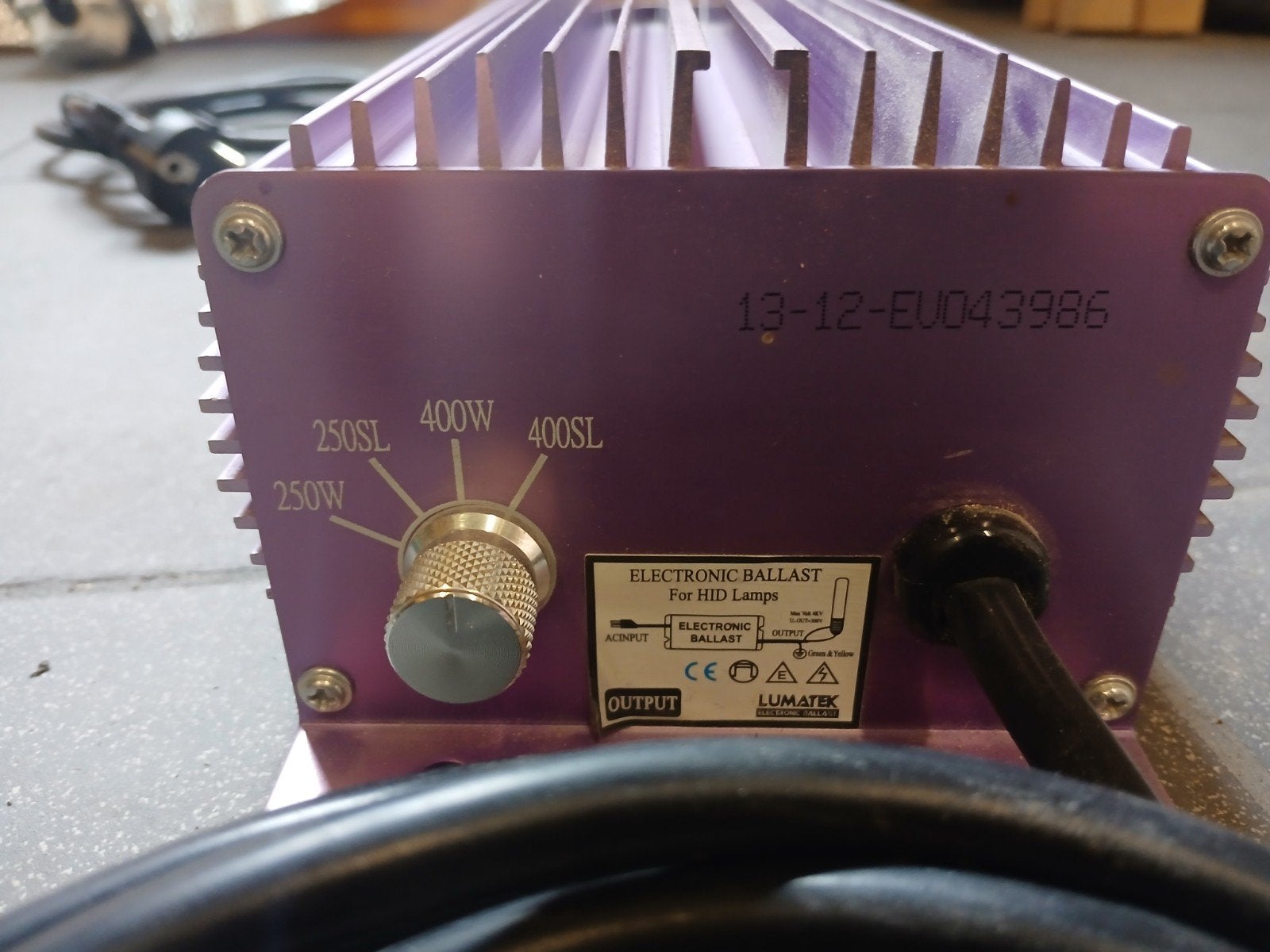 ballast lumatek 250w-400w, Jardin & Terrasse, Enlèvement, Utilisé, Tente de culture