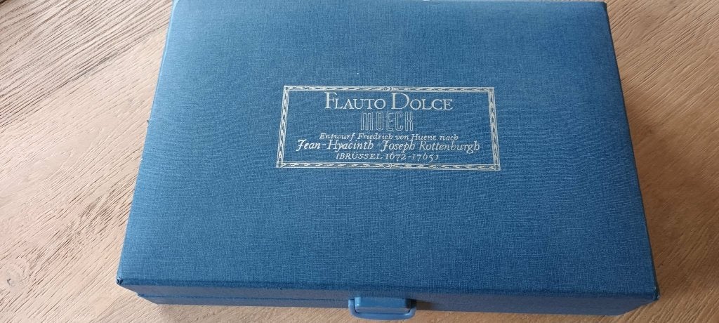 Barok altblokfluit Rottenburgh met koffer, Musique & Instruments, Enlèvement, Utilisé, Alto, Avec valise, étui ou housse