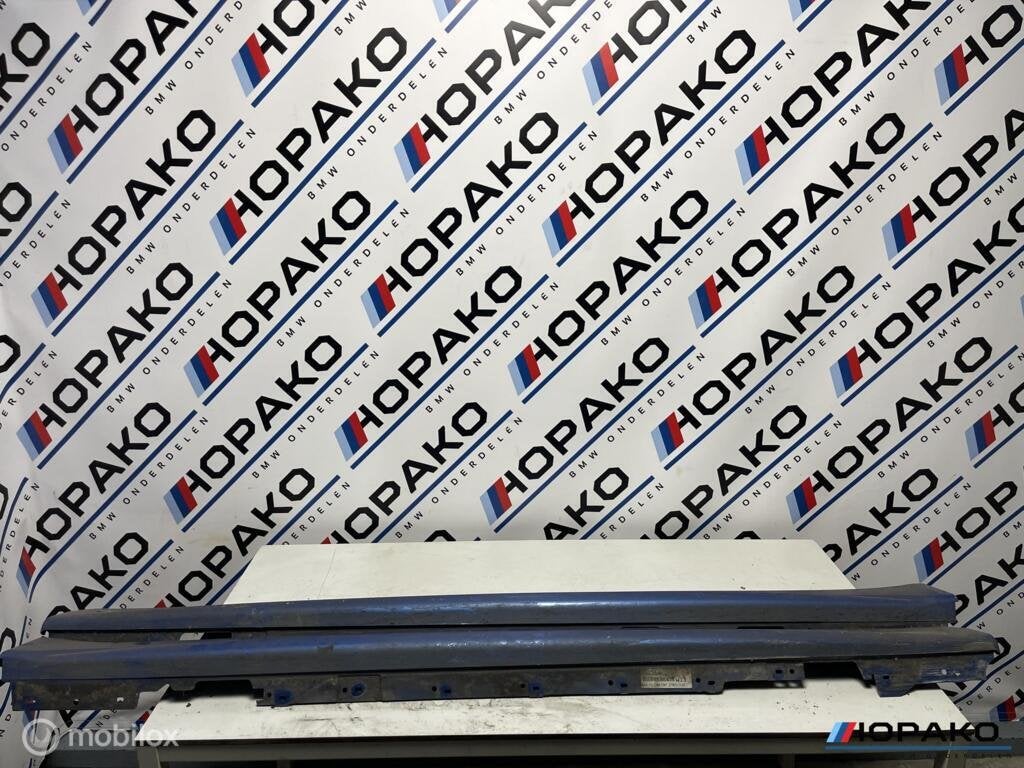 Sideskirts BMW 3 serie F30 F31 | M sport estoril blauw II, Auto-onderdelen, Carrosserie, Gebruikt, Ophalen of Verzenden