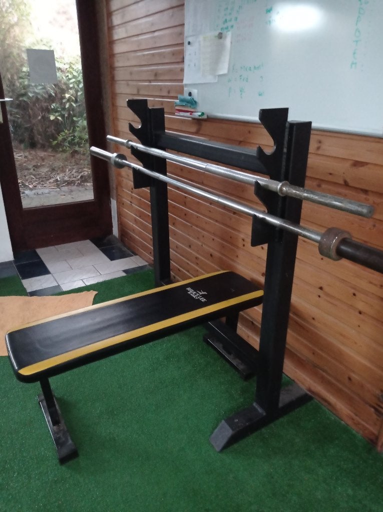 Repose barres de musculation, Sports & Fitness, Équipement de fitness, Enlèvement, Comme neuf
