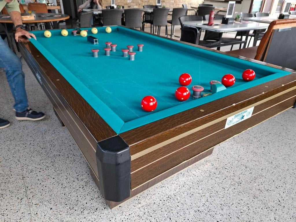 Biljarts,voetbaltafels en airhockey's., Sports & Fitness, Billards & Billards américains, Enlèvement, Comme neuf, Table de billard